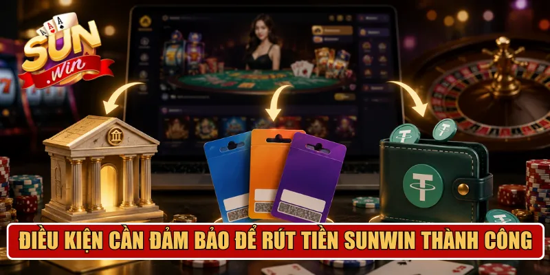 Điều kiện cần đảm bảo để rút tiền SUNWIN thành công